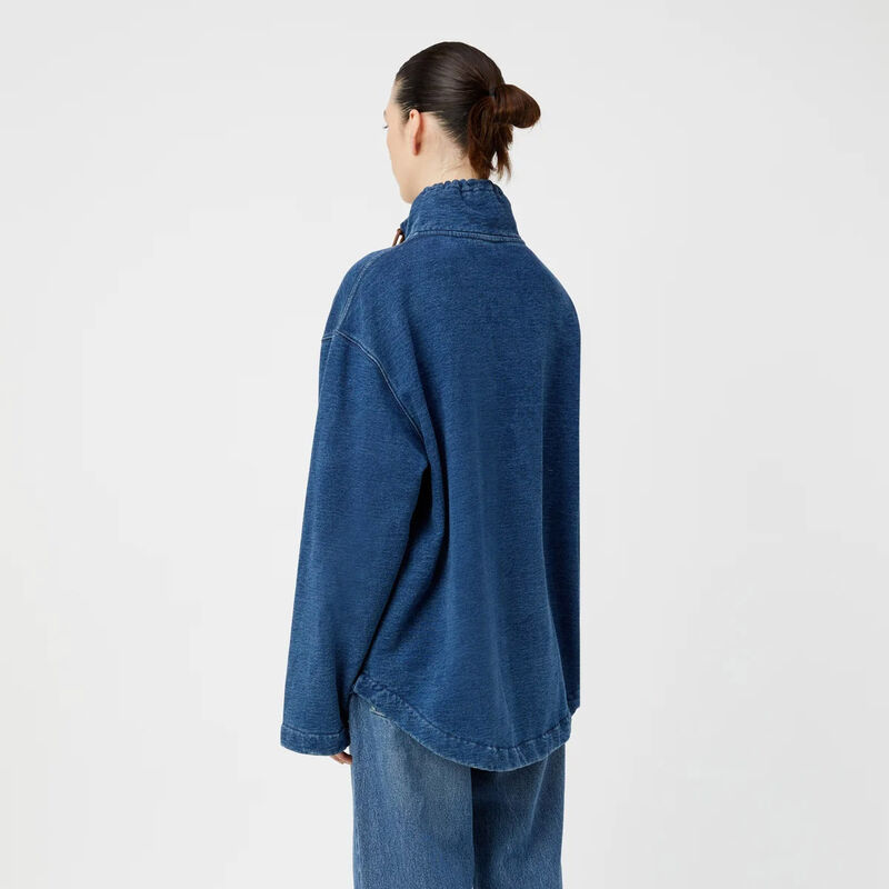 Camilla and Marc Meena Denim Fleece Pullover image number 1
